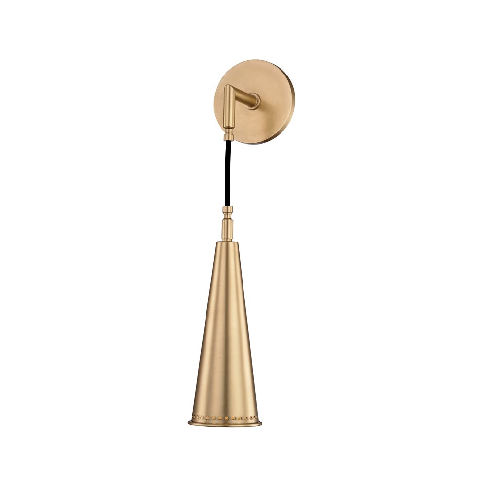 Alva Wall Sconce, Aged Brass