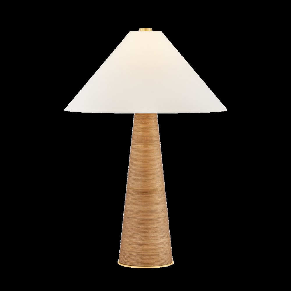 Haviland Table Lamp, Aged Brass