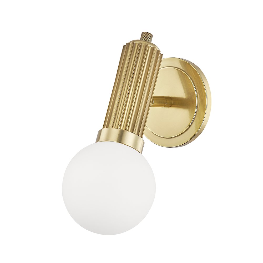 Reade Wall Sconce, Aged Brass