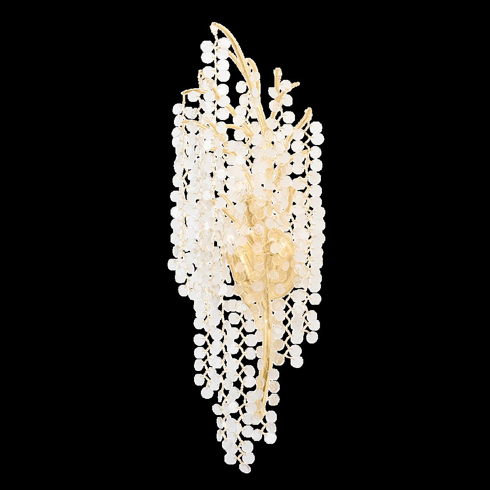 Genoa Wall Sconce, Gold Leaf