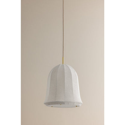Risa Pendant, Aged Brass