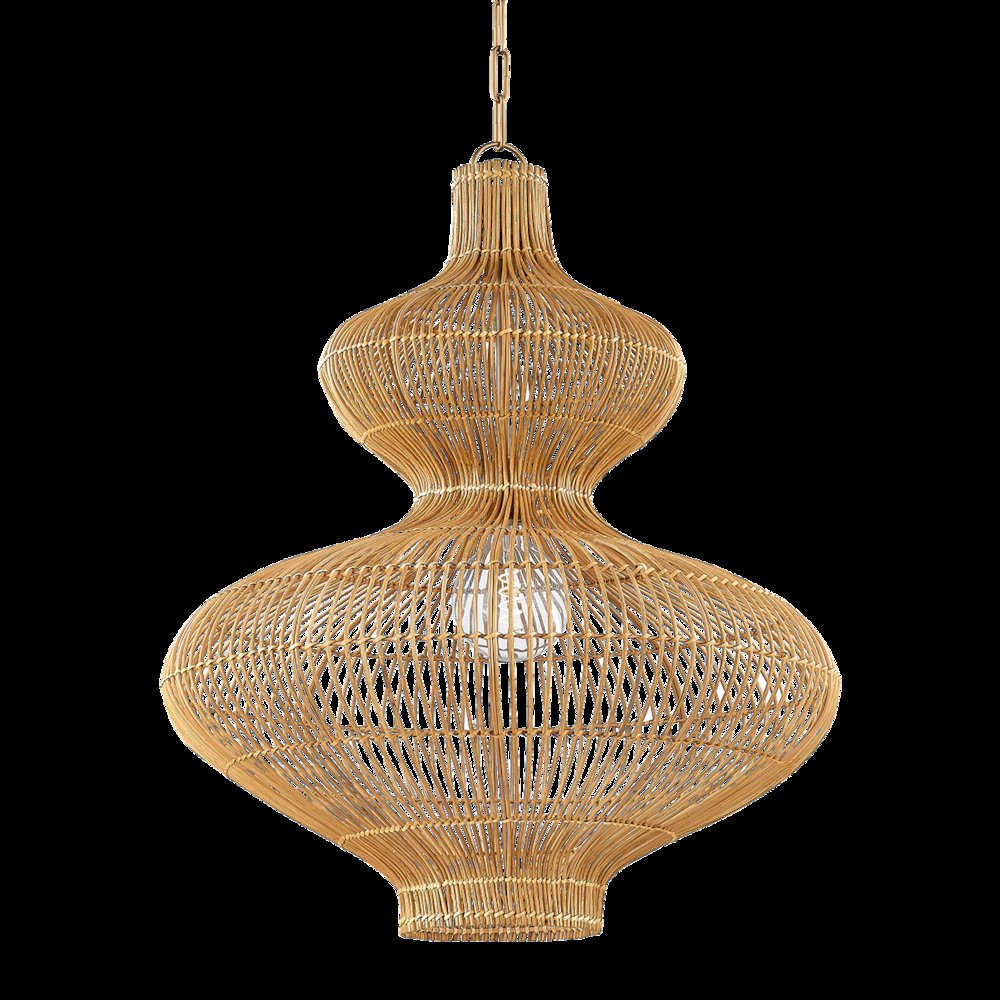 Irvine Pendant, Patina Brass