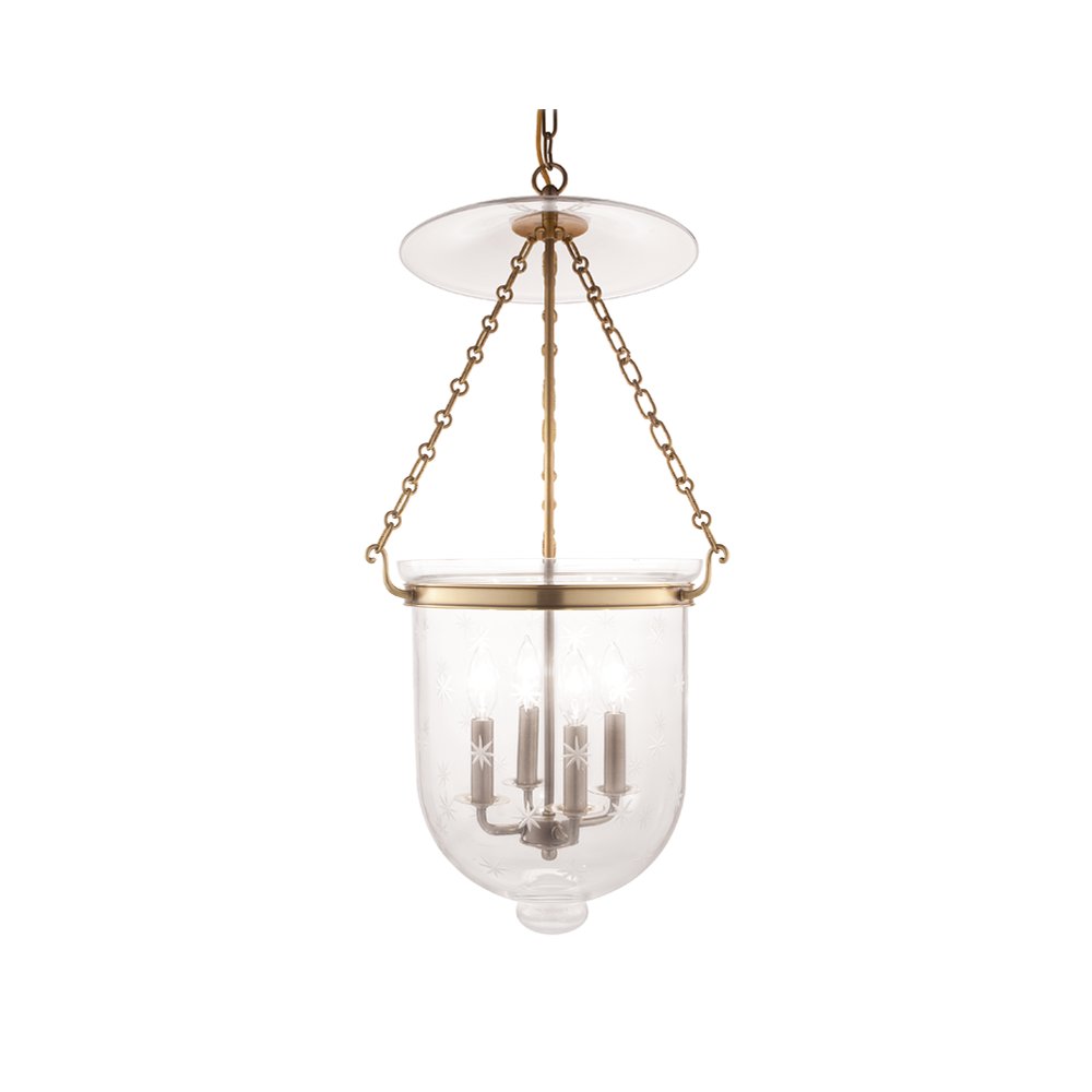 Hampton Pendant, Aged Brass