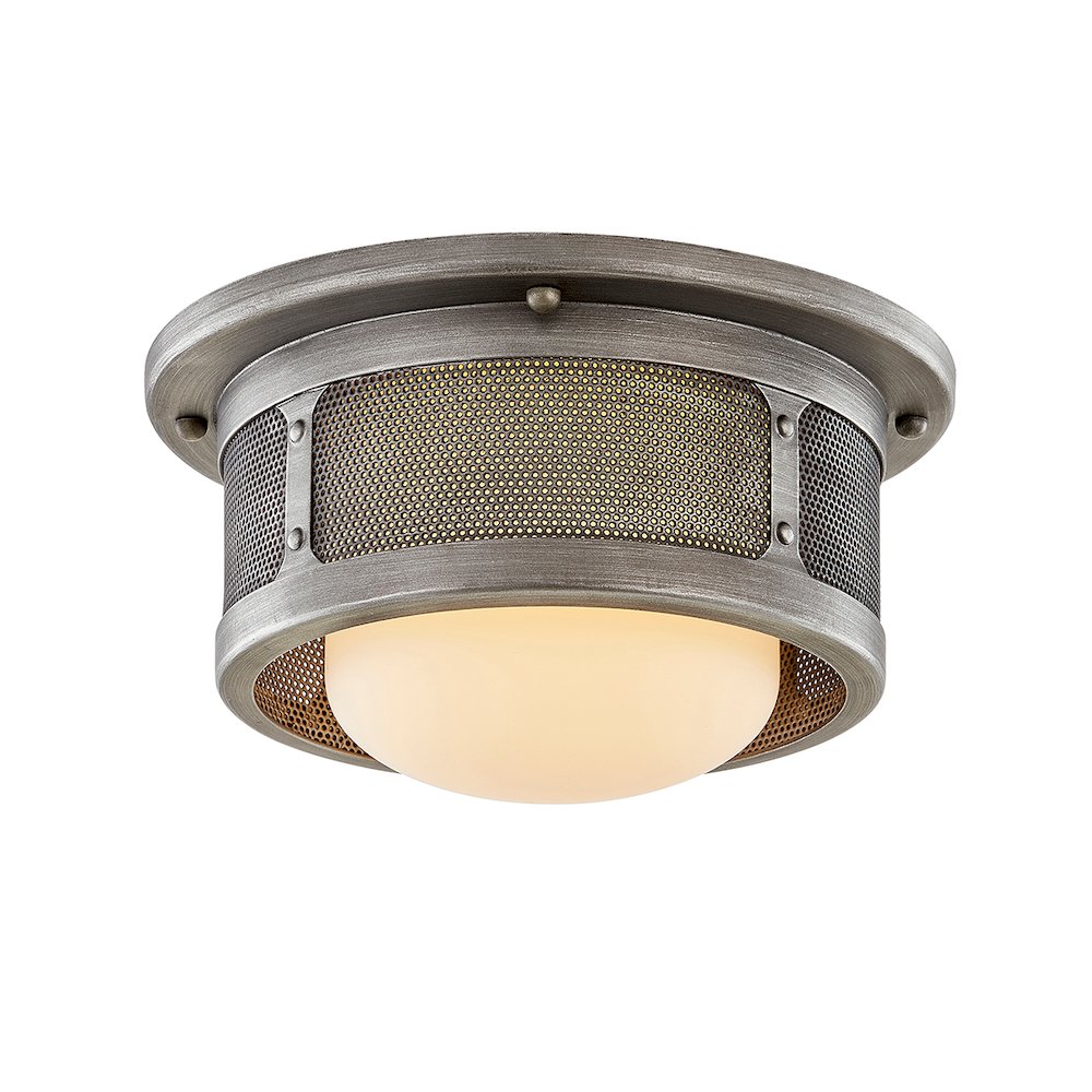 Bauer Flush Mount, Antique Pewter