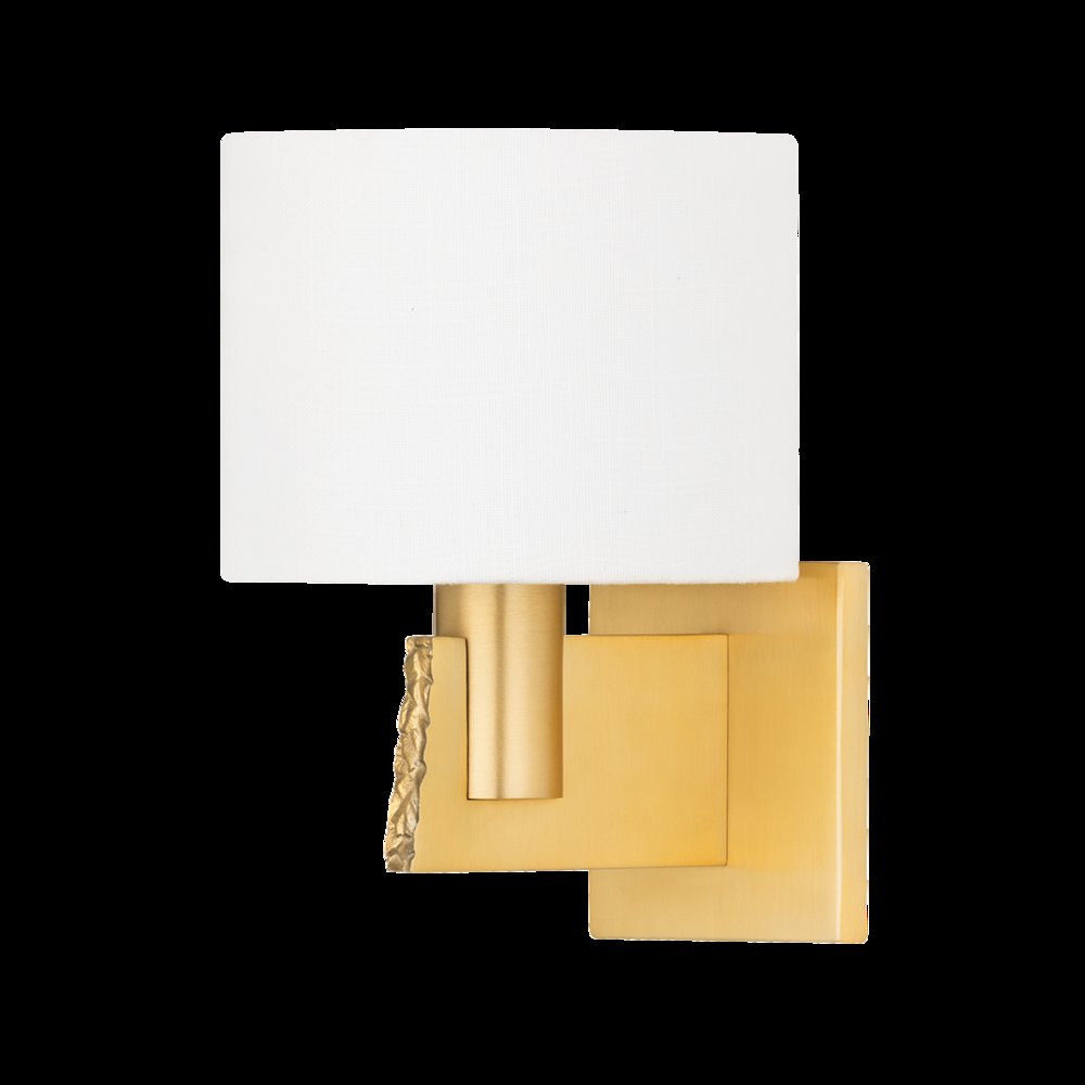 Brampton Wall Sconce, Aged Brass