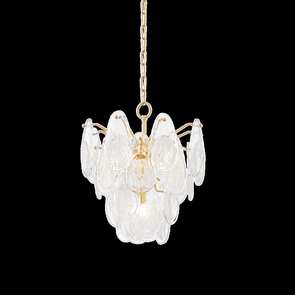 Darcia Chandelier, Aged Brass
