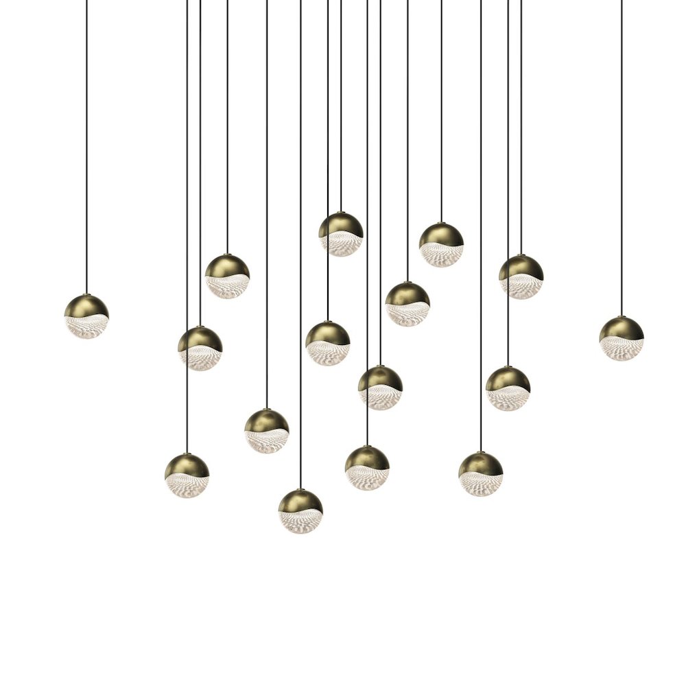 Grapes Pendant, Brass