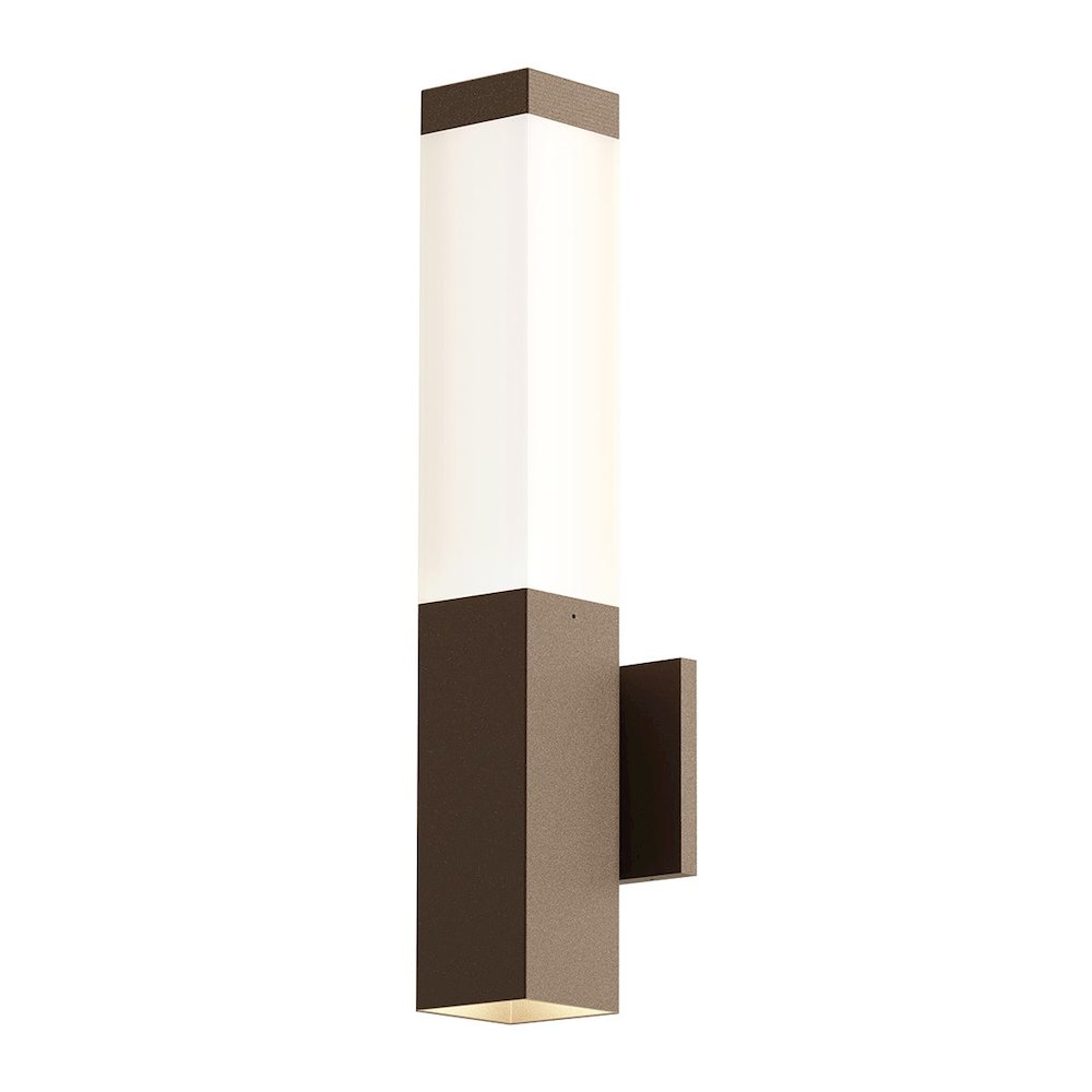 Square Column Wall Sconce, Textured Bronze