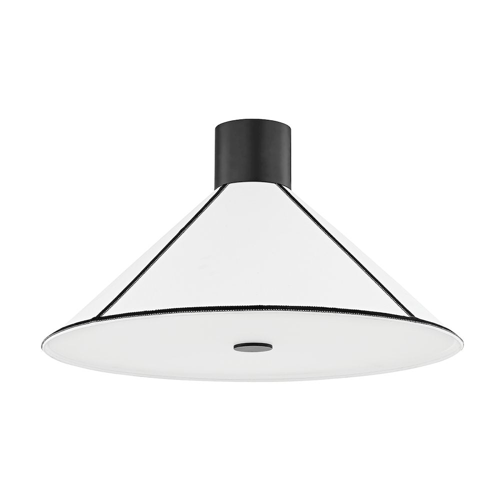 Forrest Semi Flush, Soft Black