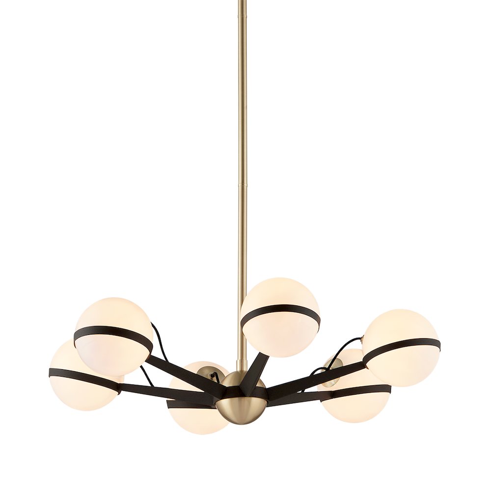 Ace Chandelier, Textured Bronze
