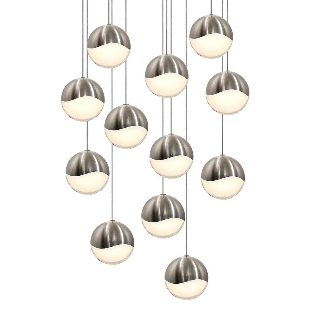 Grapes Pendant, Satin Nickel