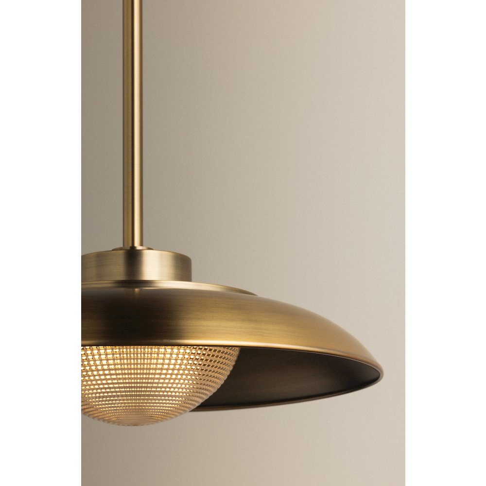 Braxton Pendant, Patina Brass