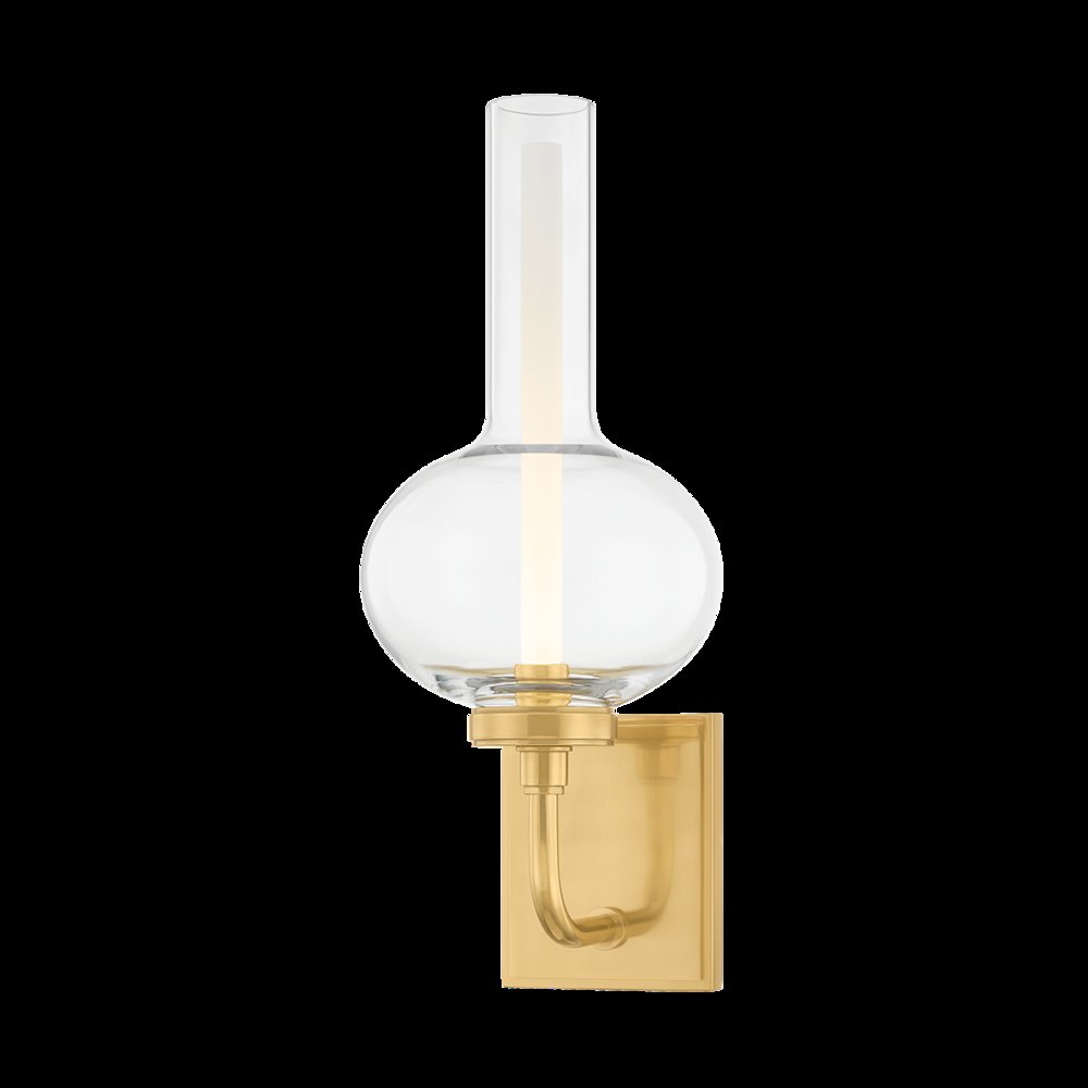 Rossman Wall Sconce, Aged Brass