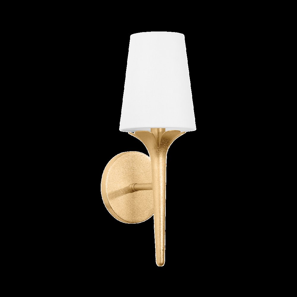 Emily Wall Sconce, Gold Leaf