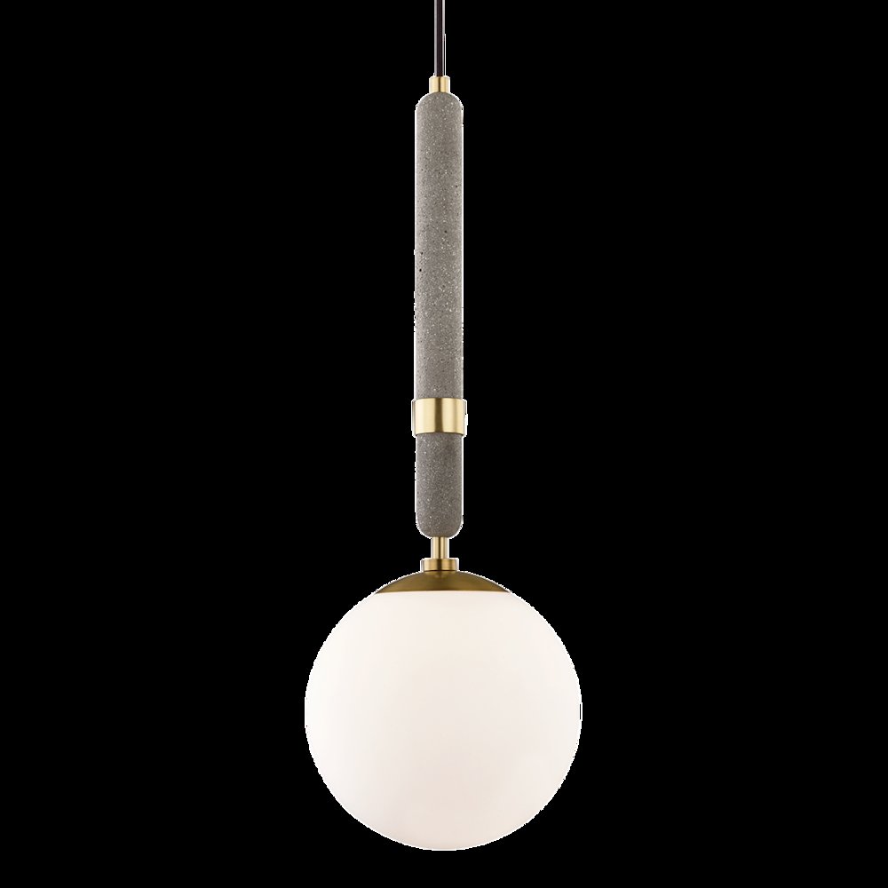 Brielle Pendant, Aged Brass