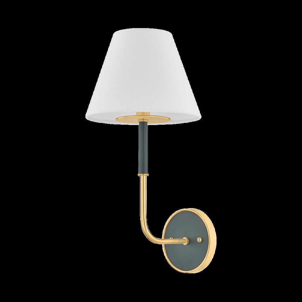 Wedgewood Wall Sconce, Aged Brass