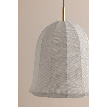 Risa Pendant, Aged Brass