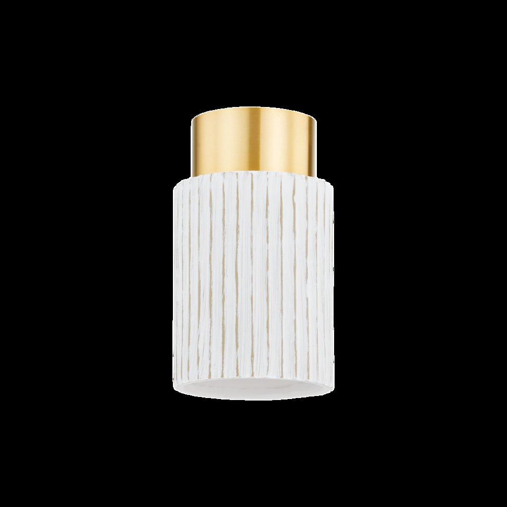 Corissa Flush Mount, Aged Brass