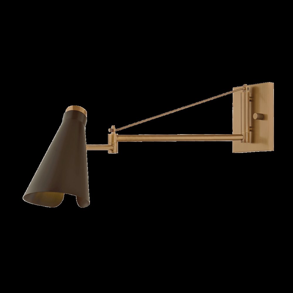 Andersen Wall Sconce, Patina Brass