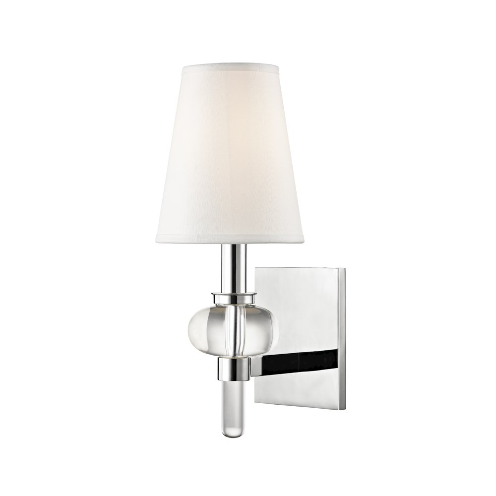 Luna Wall Sconce, Polished Chrome