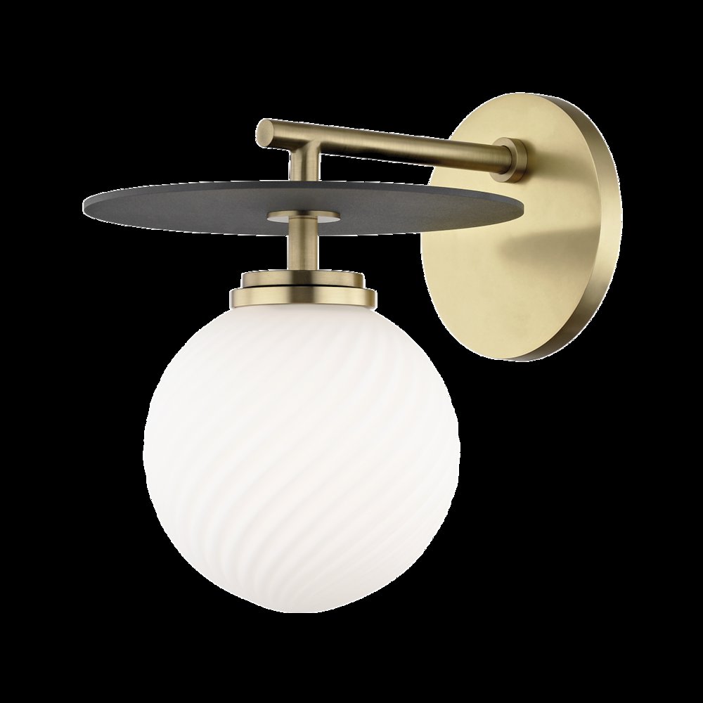 Ellis Wall Sconce, Aged Brass