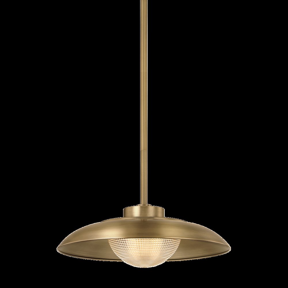 Braxton Pendant, Patina Brass