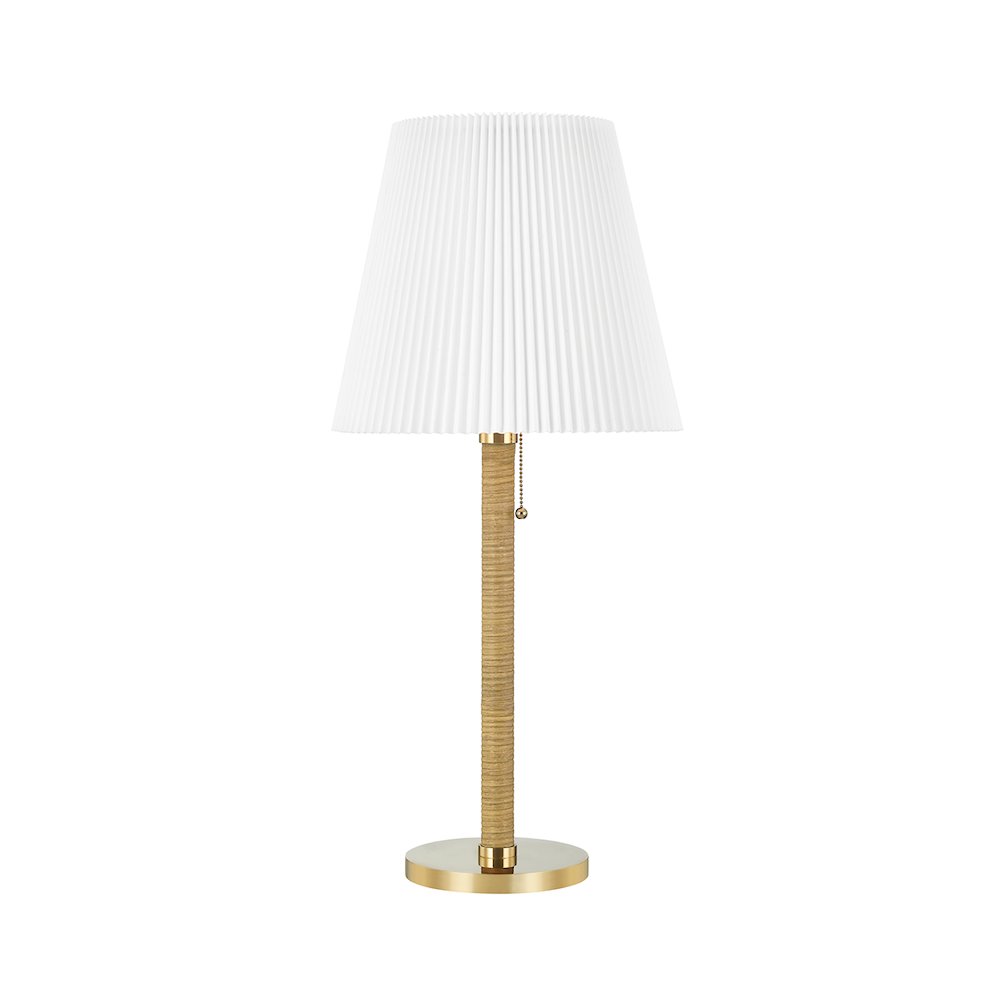 Dorset Table Lamp, Aged Brass