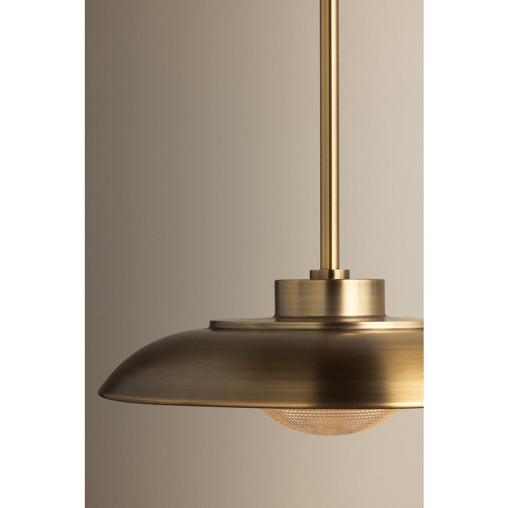 Braxton Pendant, Patina Brass