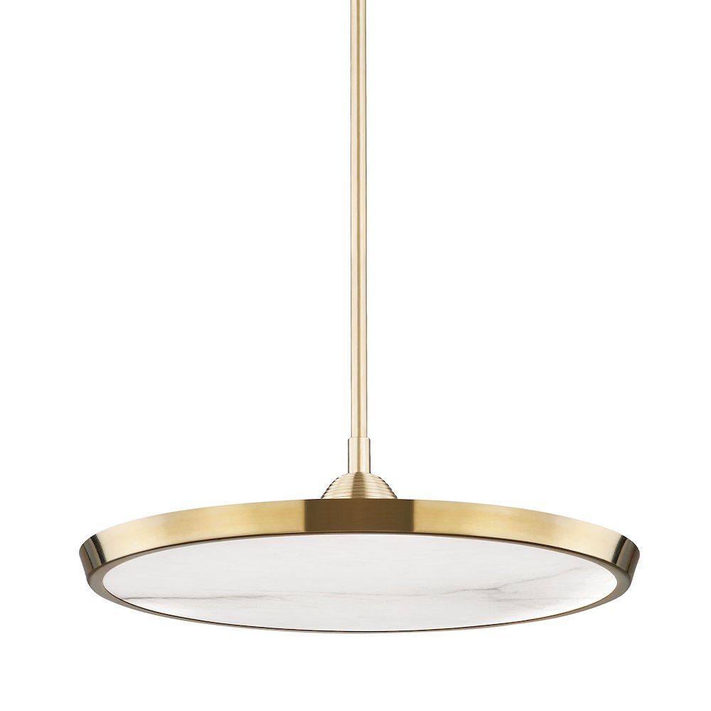 Draper Pendant, Aged Brass