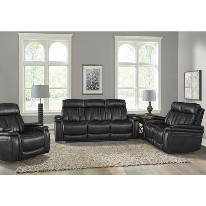Royce - Midnight Power Reclining Sofa Loveseat and Recliner