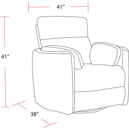 Radius - Mineral Power Swivel Glider Recliner