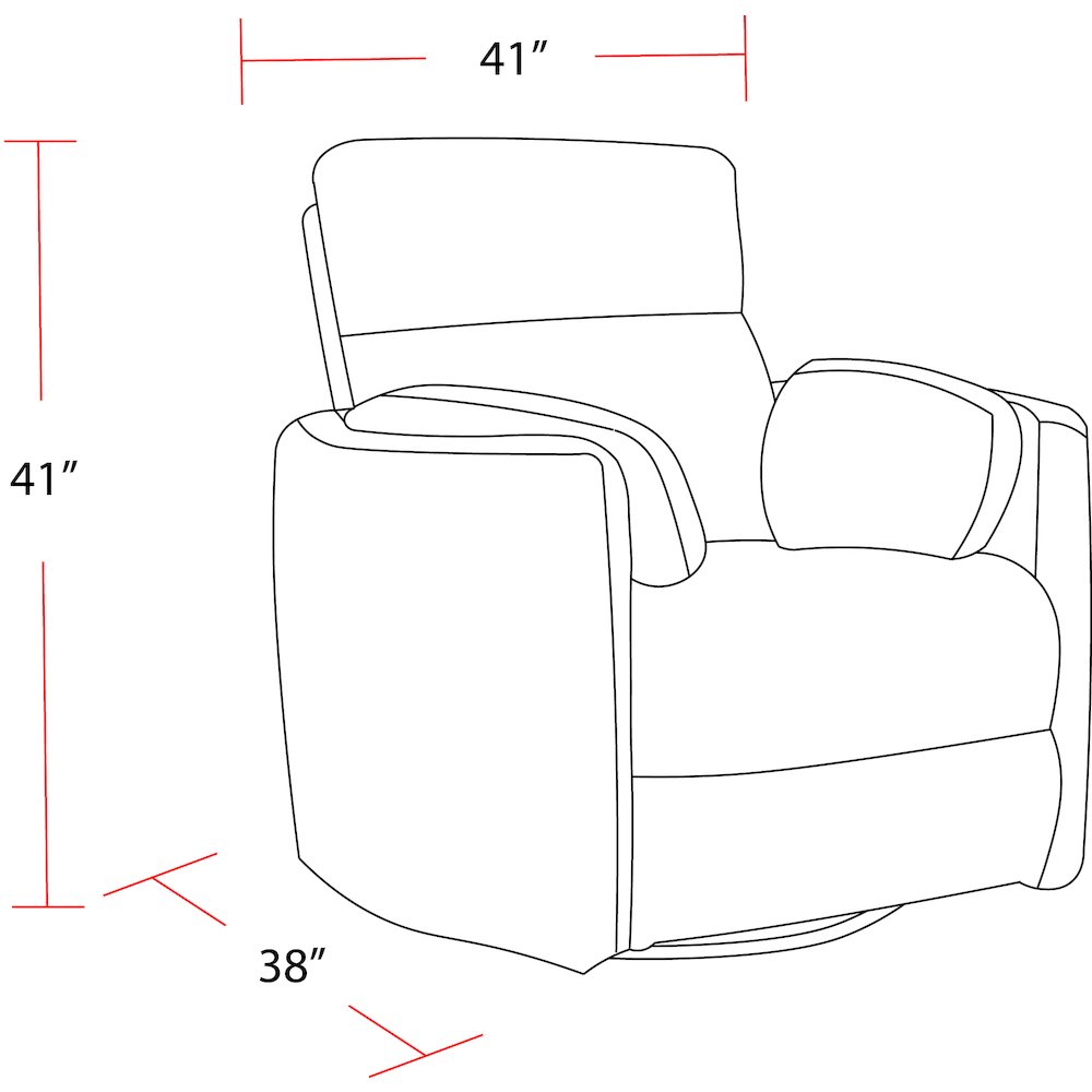 Radius - Natural Beauty Quartz Power Swivel Glider Recliner