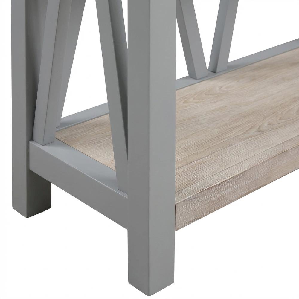 Grey Modern Bookcase with Factory-Style American Traditional Design