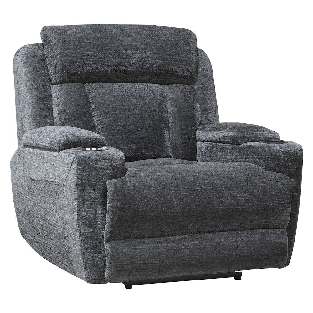 Dalton - Lucky Charcoal Power Recliner