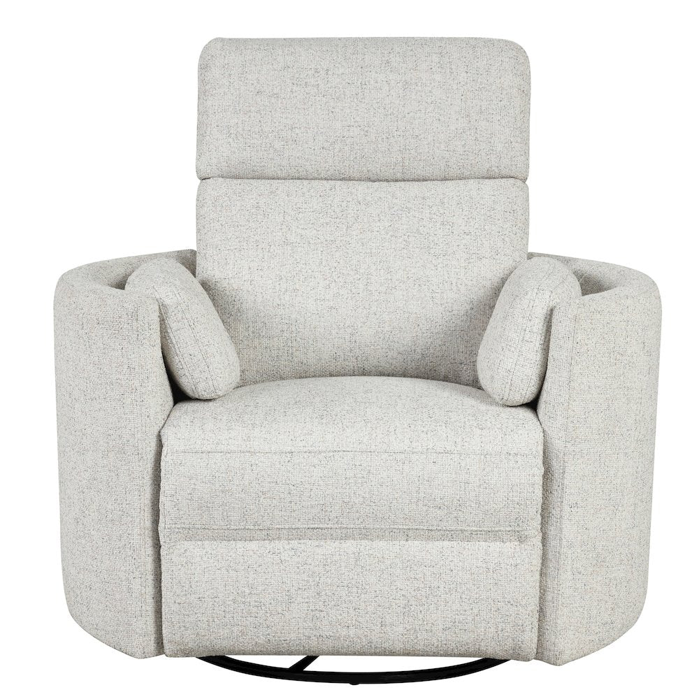 Radius - Natural Beauty Quartz Power Swivel Glider Recliner