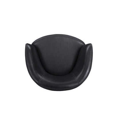 Barolo - Vintage Onyx 100% Italian Leather Swivel Club Chair