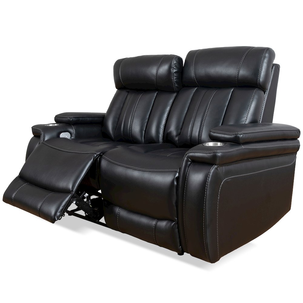 Royce - Midnight Power Reclining Sofa Loveseat and Recliner