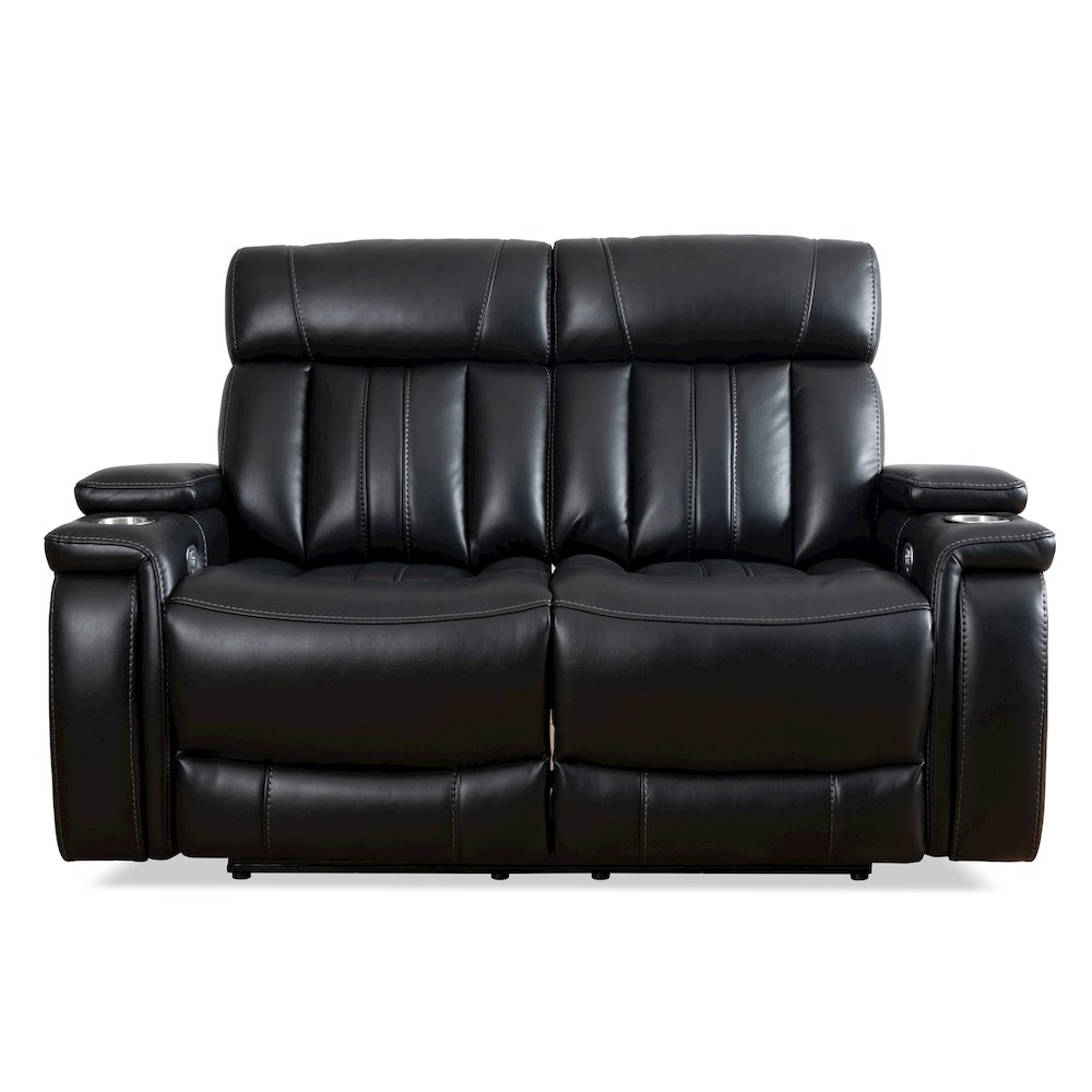 Royce - Midnight Power Reclining Sofa Loveseat and Recliner