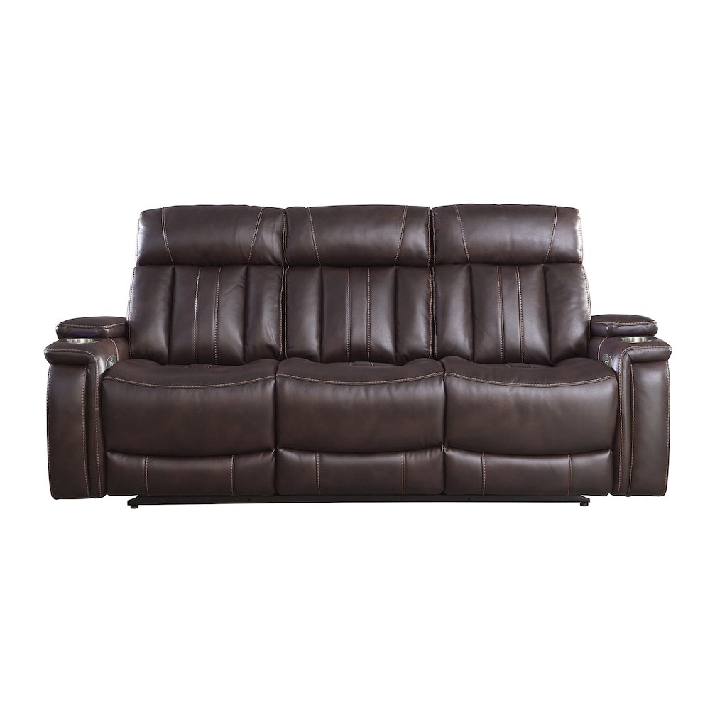 Royce - Fantom Brown Power Reclining Sofa and Two Recliners