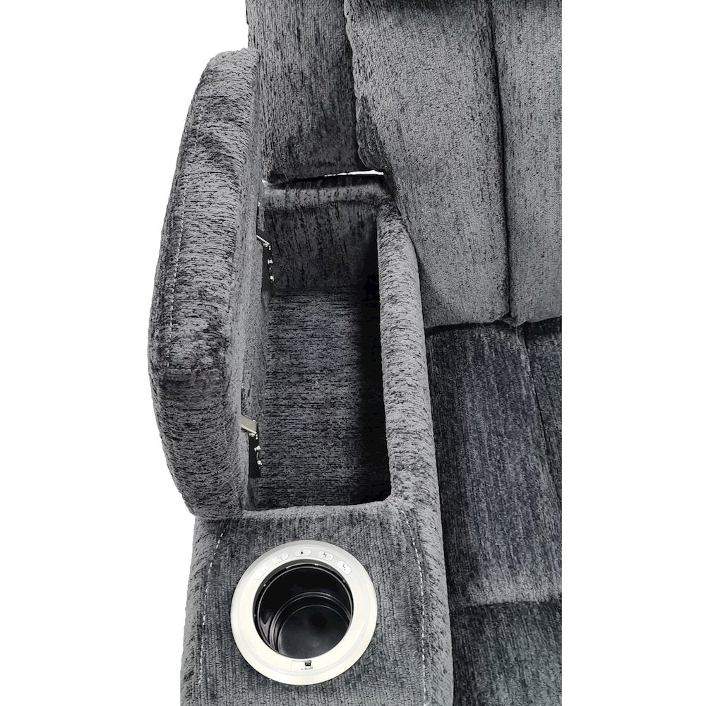 Dalton - Lucky Charcoal Power Recliner