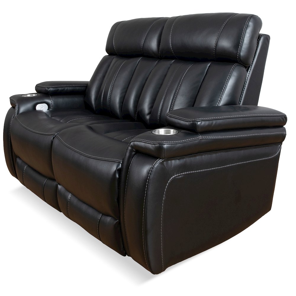 Royce - Midnight Power Reclining Sofa Loveseat and Recliner