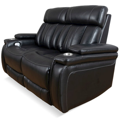 Royce - Midnight Power Reclining Sofa Loveseat and Recliner