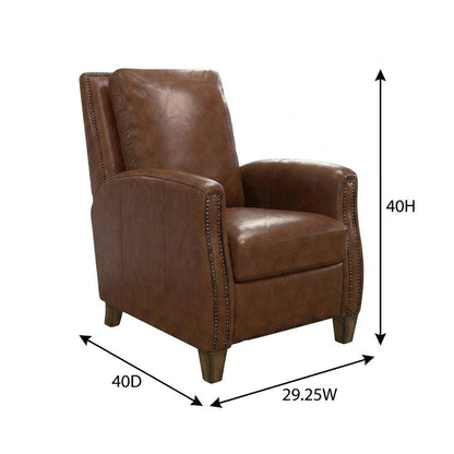Chestnut Recliner Two Pack with Transitional Style and Comfortable Seating