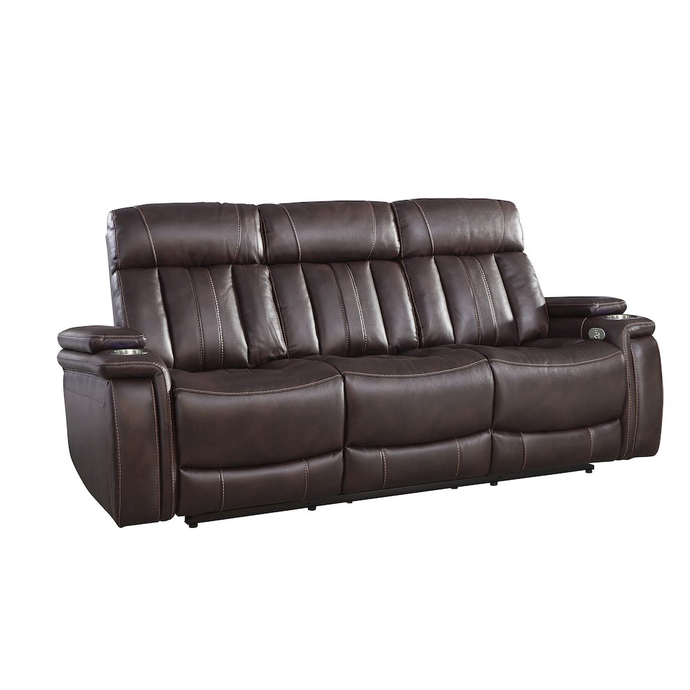 Royce - Fantom Brown Power Reclining Sofa and Two Recliners