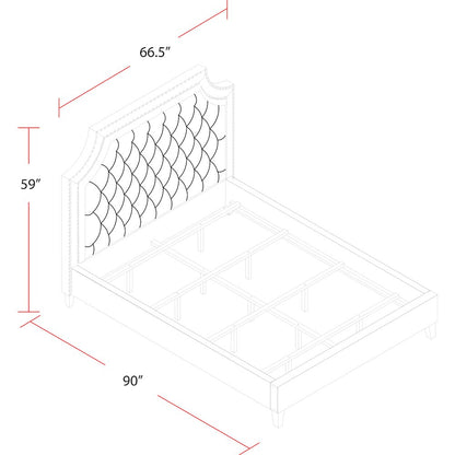 Jasmine - Flannel Queen Bed