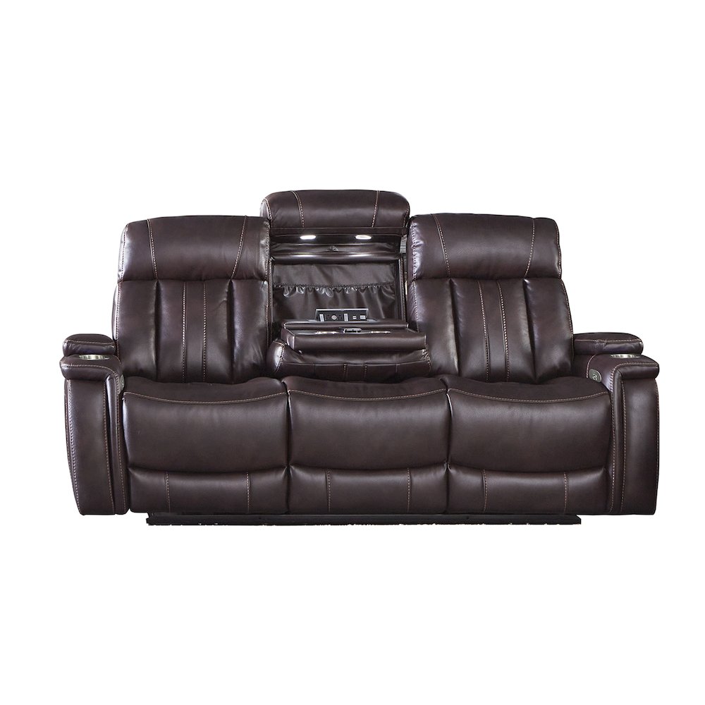 Royce - Fantom Brown Power Reclining Sofa and Two Recliners