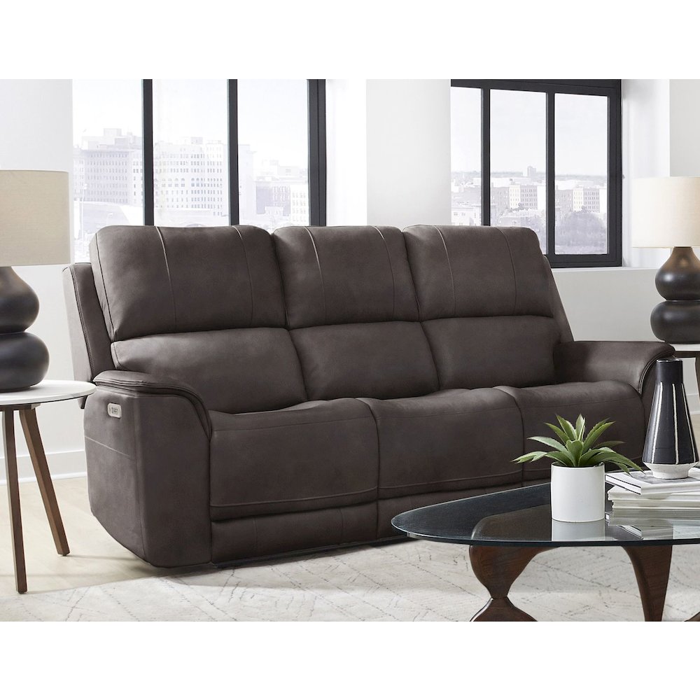 Easton Steamboat Brown Zero Gravity Power Reclining Sofa and Recliner