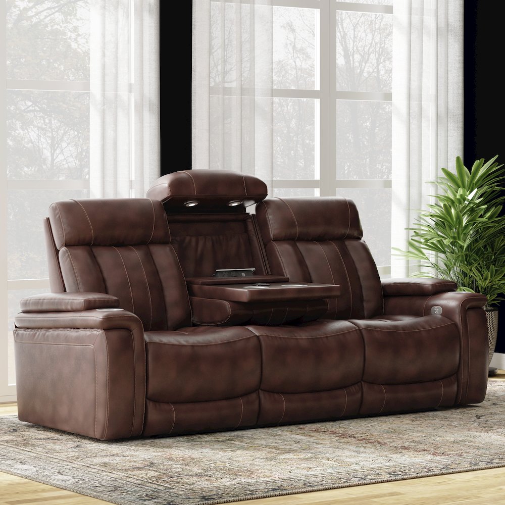 Royce - Fantom Brown Power Reclining Sofa and Two Recliners
