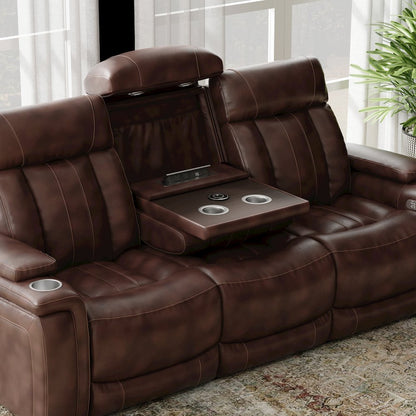 Royce - Fantom Brown Power Reclining Sofa and Two Recliners