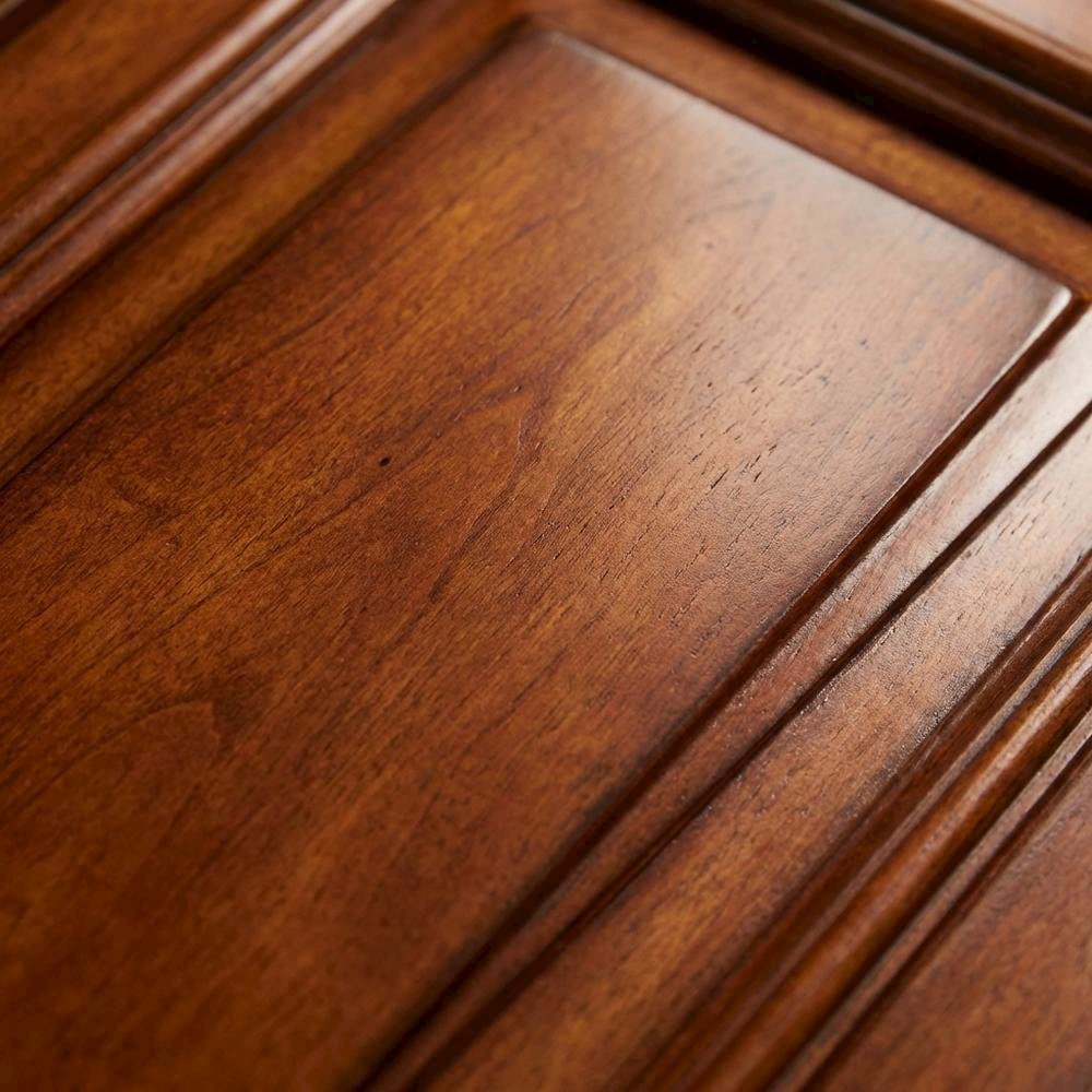 Traditional English Library Brown Open Top Bookcase for Living Room Storage